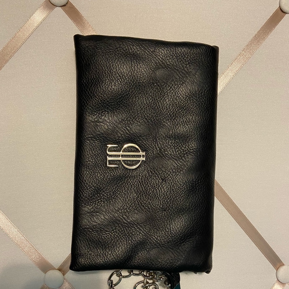 Jennifer Lopez Leather Black Clutch